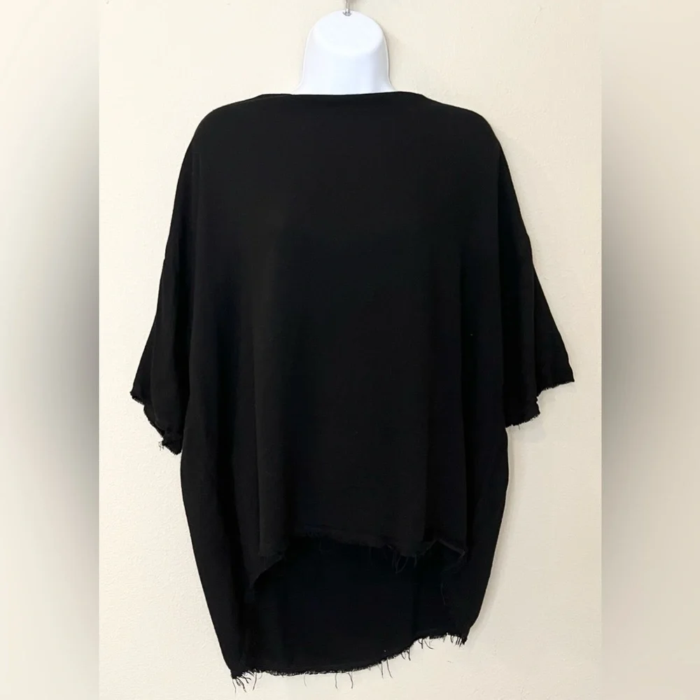 Black Relaxed Fit Top - Picture 2 of 3